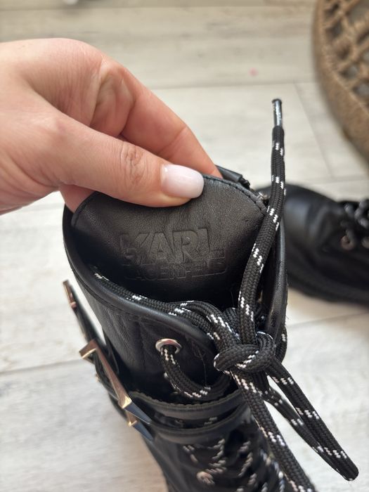 Bocanci piele Karl Lagerfeld Tekka 38