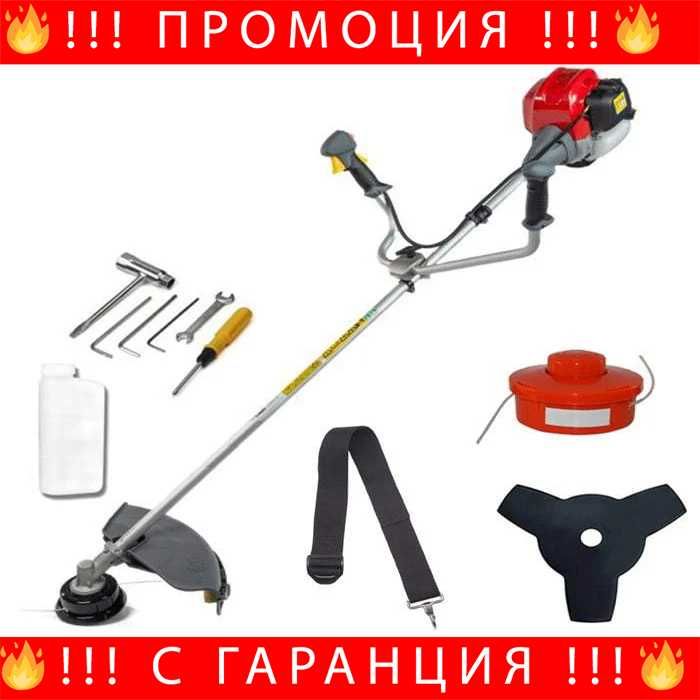 НЕМСКИ Бензинов тример WerkBull за трева + 7 подаръка + ЛЕД ФЕНЕР