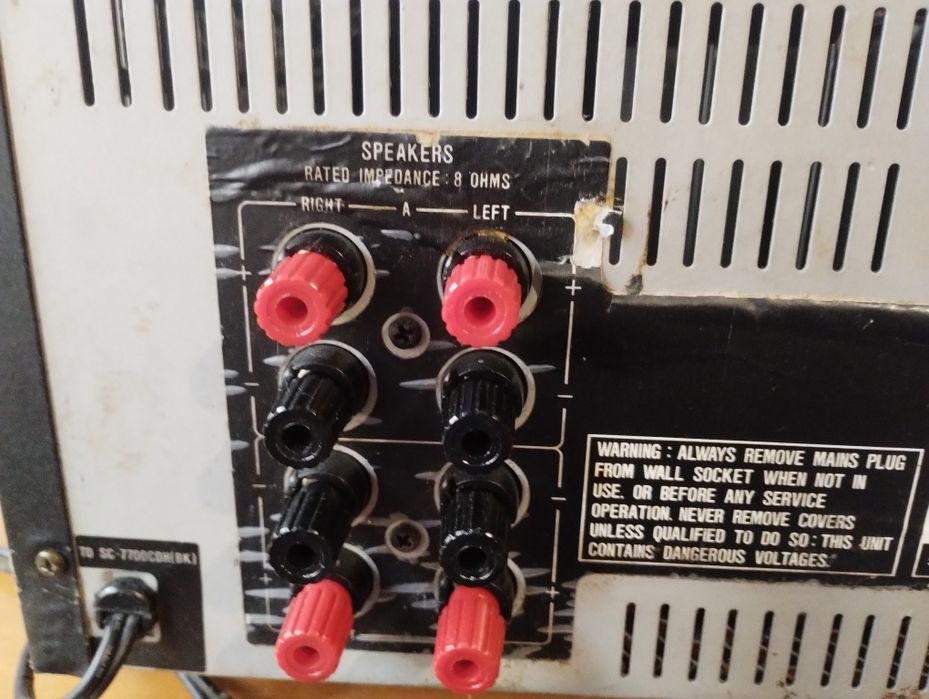 power amplifier SHARP system 7700