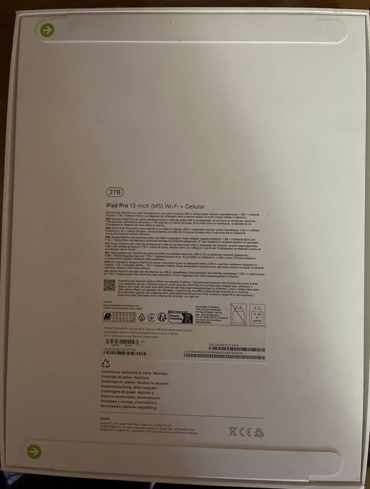 iPad Pro 13"  SIGILAT – Cip M5 | 2TB | 16GB RAM