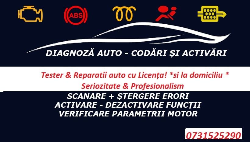 Diagnoze[Tester]Auto/Camioane Multimarca&(OPEL/VAG) La Domiciliu!