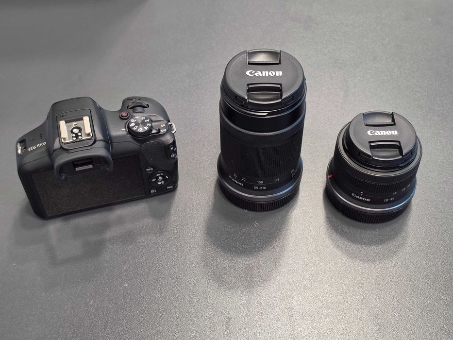 Hope Amanet P7 Aparat foto Mirroless Canon EOS R100 / OBIECTIV CANON 18-45MM + CANON 55-210MM