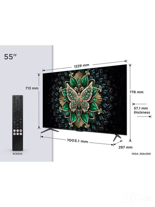 TCL 55C6KS QD-MiniLED 4K Google TV — 120Hz