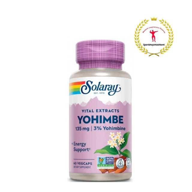 Solaray Yohimbe — экстракт йохимбе для энергии и жиросжигания