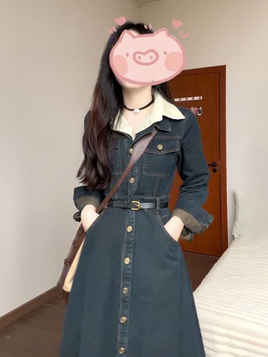 Трендовое джинсовое плате. Новое!