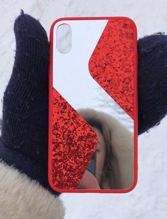 Husa tip oglinda cu sclipici pt. iPhone XS Max, 12, 12 Pro, 12 Pro Max