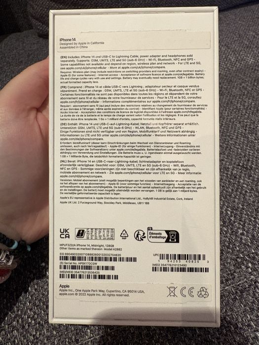 iPhone 14 – 128 GB – Negru – Liber de rețea