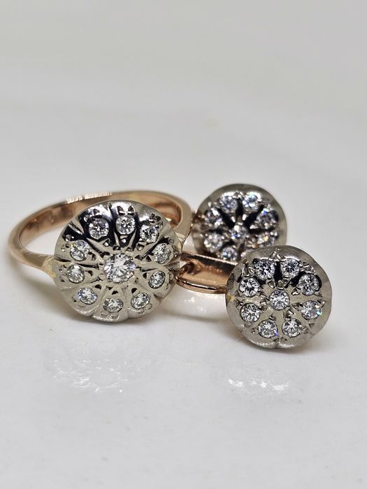 Монетка бриллианты 583проба