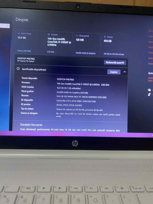 La vânzare un super leptop HP i7