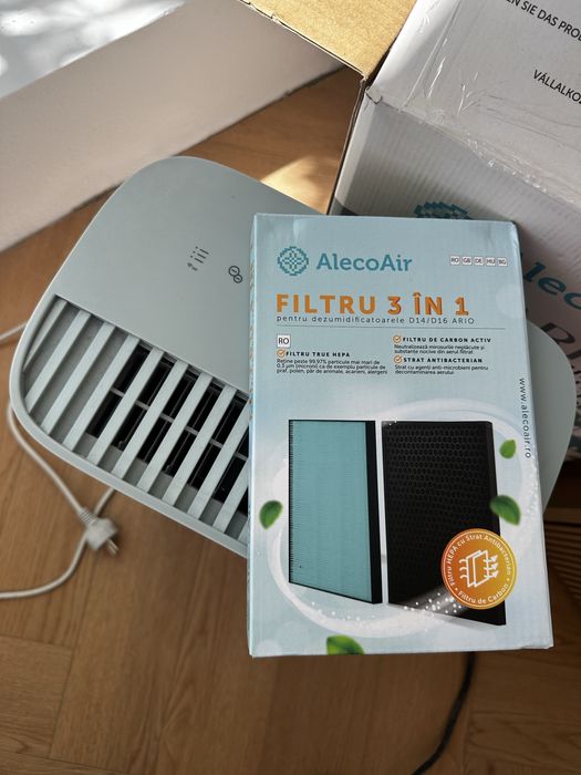De vânzare: Dezumidificator & Purificator AlecoAir D14 ARIO Olive – 12L/24h, WiFi, UV-C, HEPA H13
