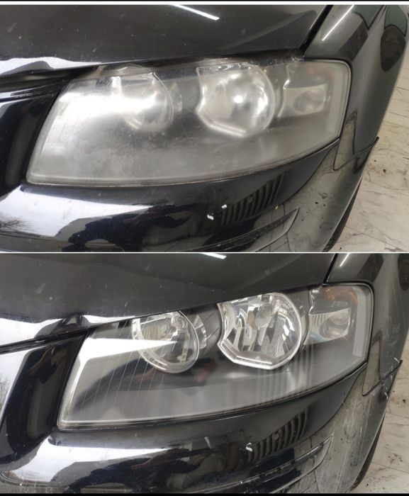 Полиране на фарове и монтаж на защитно фолио