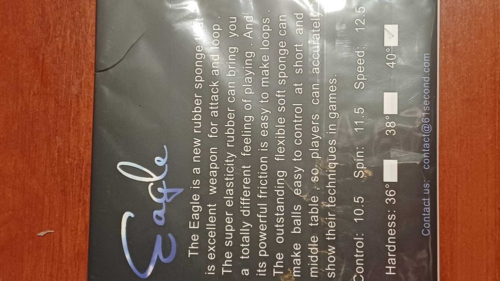 Cauciuc pingpong 61 second Eagle, burete 1.5mm, nou