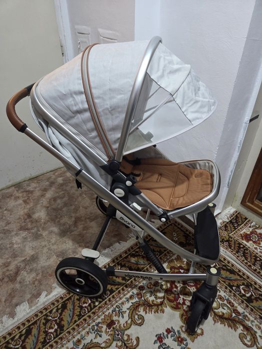 Kikka Boo - Бебешка количка 'Divaina' 3в1 Melange grey + чанта