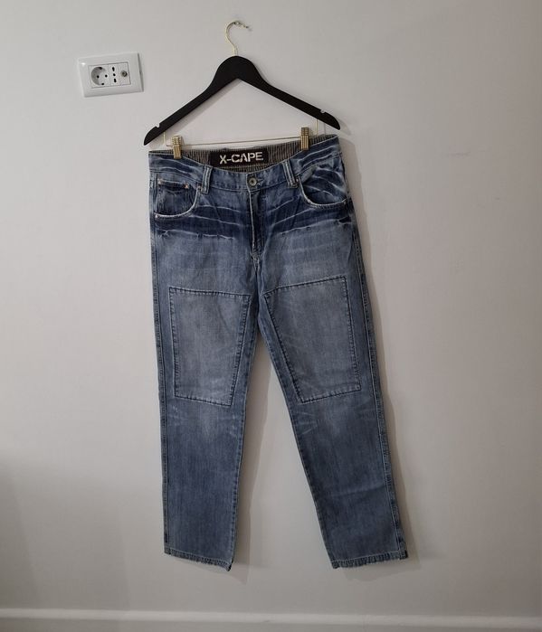 Blugi bărbați X-CAPE, mărime W32 regular fit, bleumarin