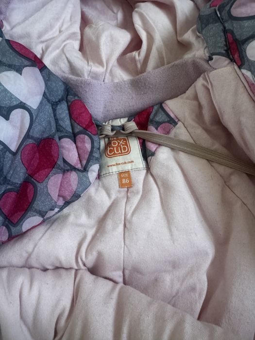 Детский теплый комбинезон для девочки 86 см