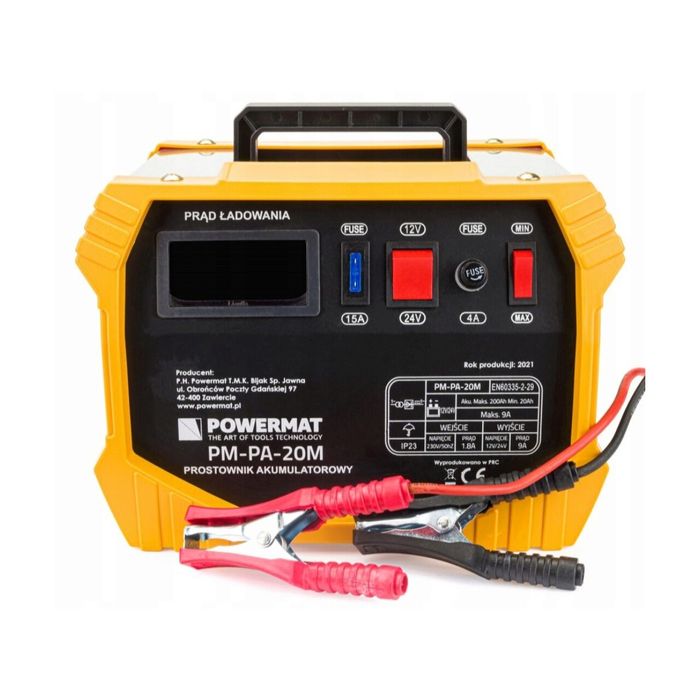 Redresor auto, 18A 12V / 24V pentru baterie 60 - 200 Ah, Powermat