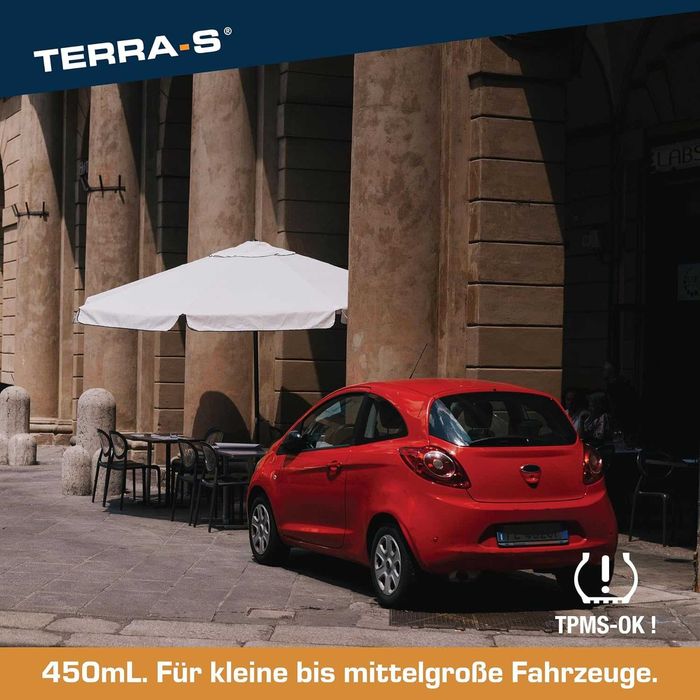 Комплект за ремонт на автомобилни гуми Terra-S с компресор