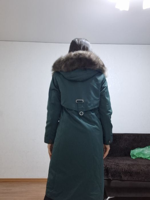 Зимняя парка с мехом песца