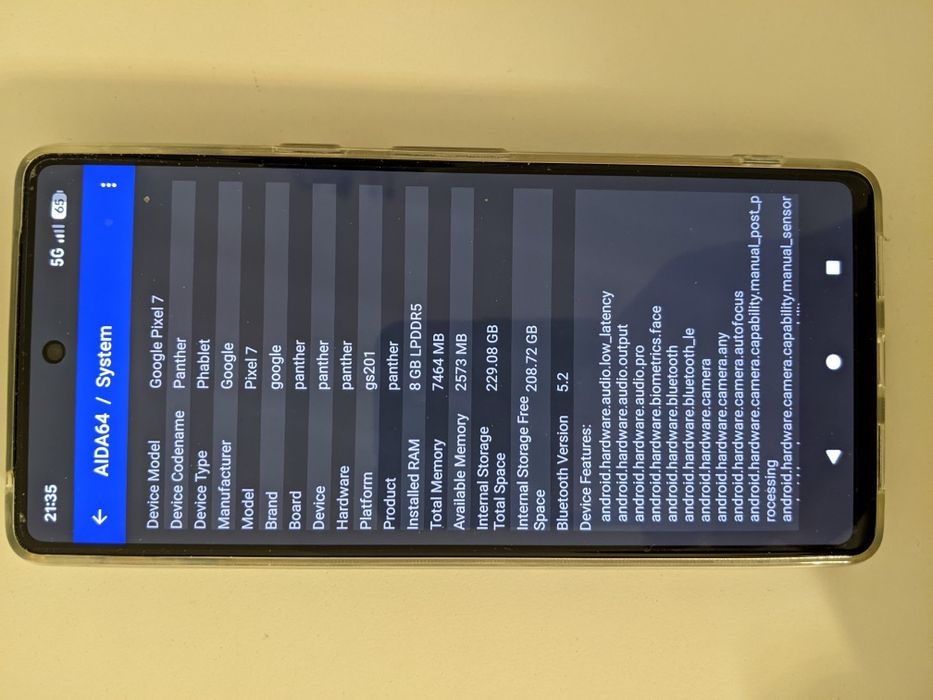 Google Pixel 7 256GB în stare perfectă aproape nou