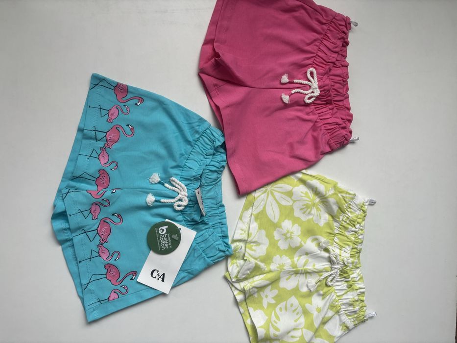 Set 3 pantaloni scurti fetita C&A 98 noi