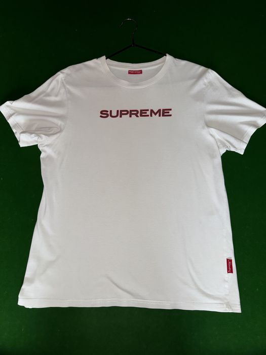 SUPREME tricou alb