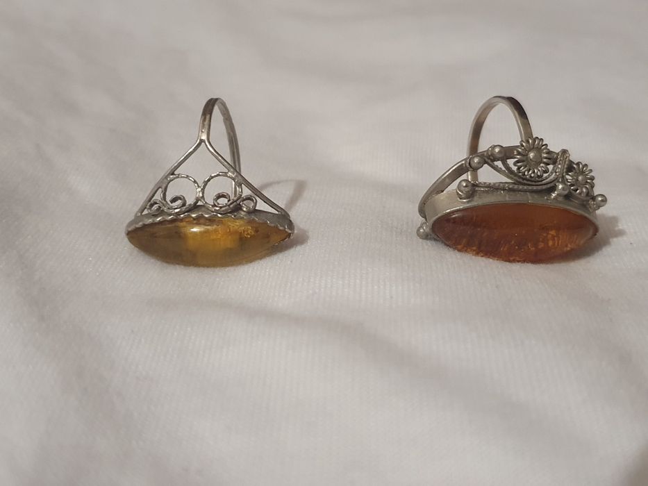 Колье, подвеска янтарная, кольцо СССР