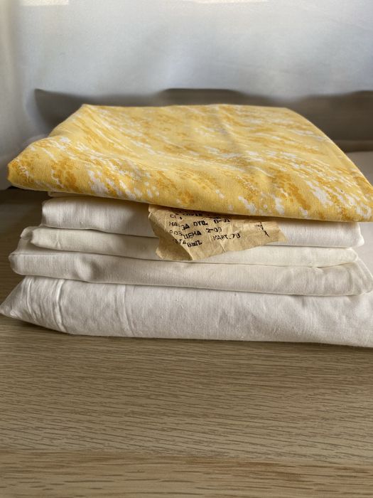 Ткани СССР, постельное, тюль новые качественные