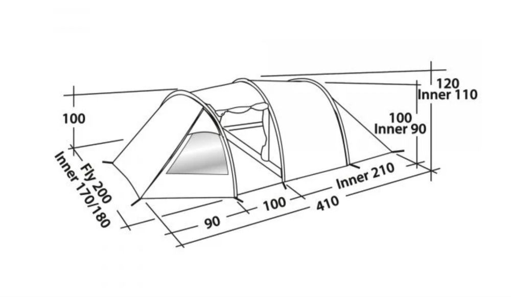 Cort camping Eclipse 300, 3 persoane