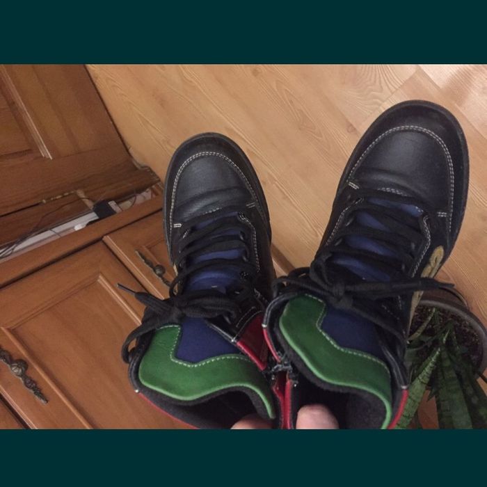 Ботинки кожанные