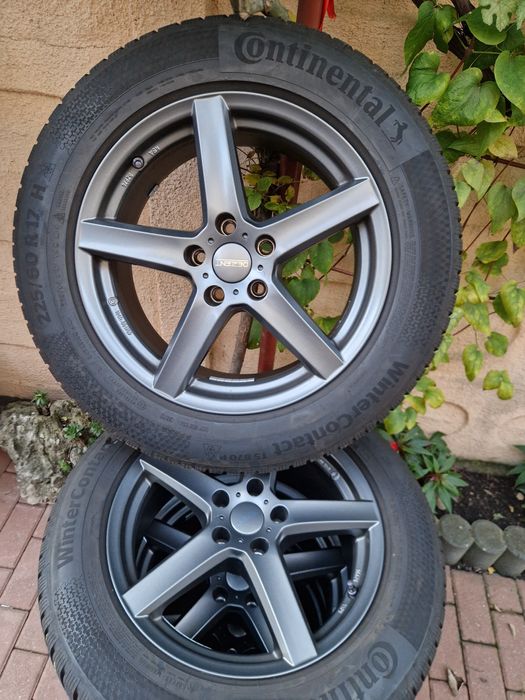 Roti aliaj AUDI A6 C8+ anvelope CONTINENTAL 225/60/17