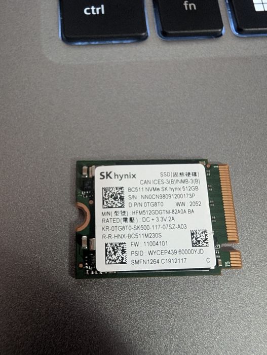 Okazie ‼️ Ssd Steamdeck M2 2230 512Gb - viața 100% - ca nou !