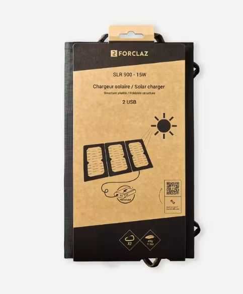 Сгъваем соларен панел с USB (15W)
