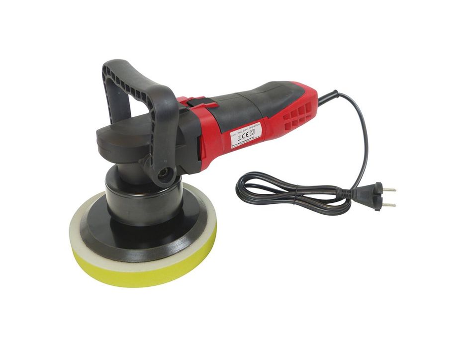 Masina de lustruit si polisat caroseria cu roto excentric Carpoint 230 V, 600 W, taler 125 mm, pentru bureti pana la 150 mm, 6 viteze