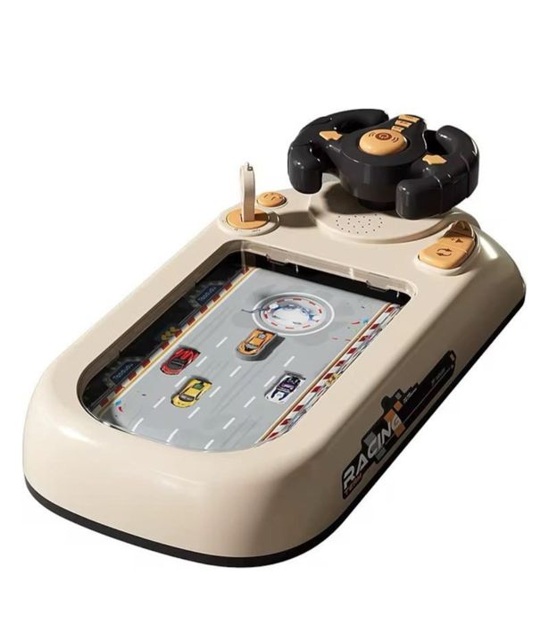 Consola jocuri de curse pentru copii,volan de curse de masini Stem Cog