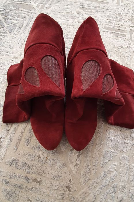 Cizme piele întoarsă