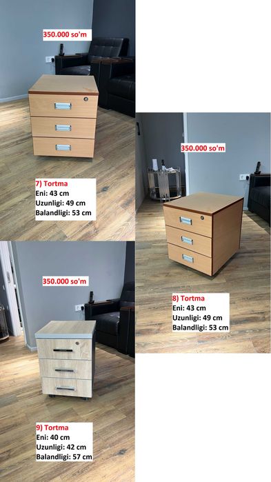 Ishlatilgan ofis mebellari - arzon narxda