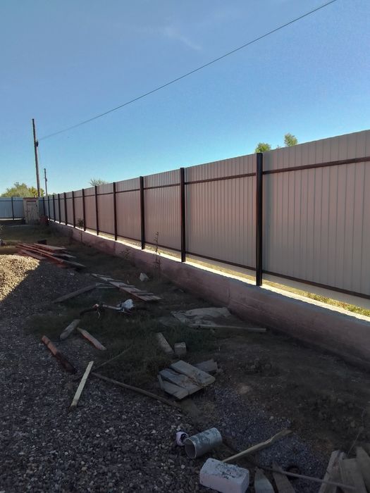 Установка забора