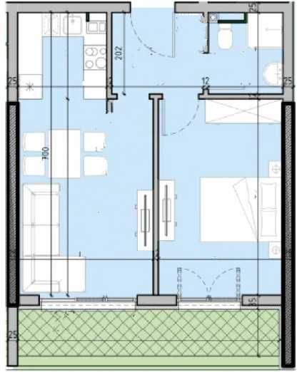 Продава се Двустаен апартамент в София, Малинова долина - 70 кв.м за 1546 €/кв.м - Снимка #1
