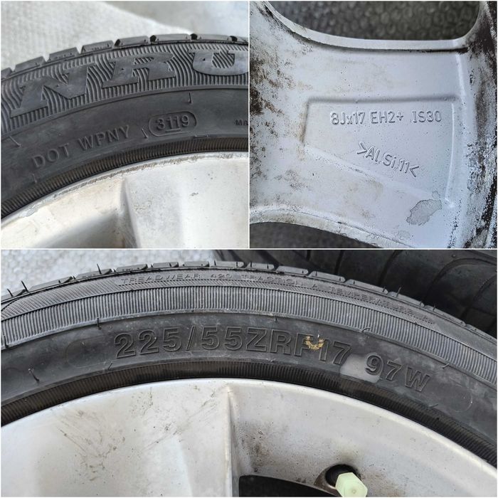 Set 4 Jante Aliaj R17 5x120 BMW Seria 5 (F10 / F11) / Dimensiune 8Jx17 EH2+ IS30 (12A)