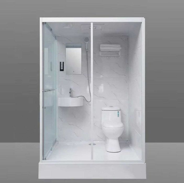 Душевая кабина с унитазом. Dush kabina unitazi bilan