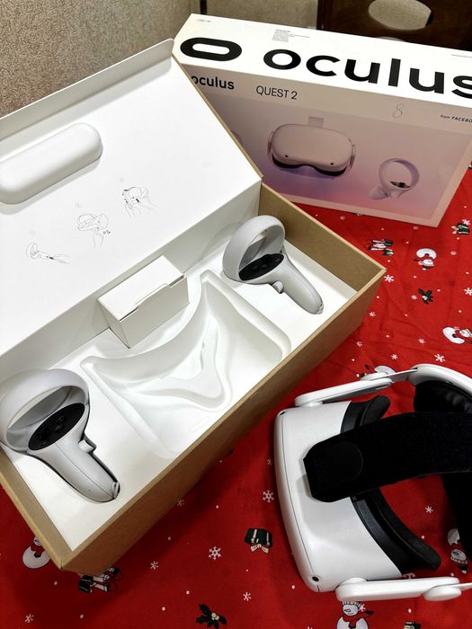 VR Шлем Oculus Quest 2 в Хорошем Состоянии + Ремешок 128 GB Памяти