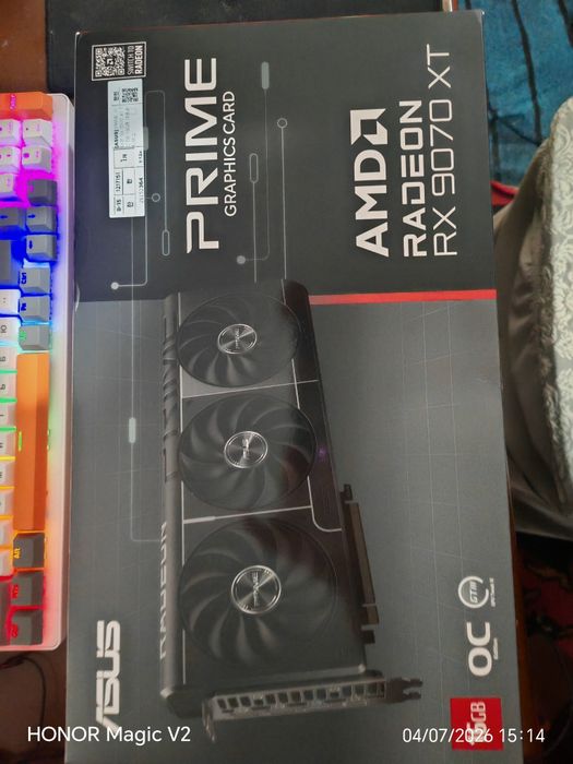 Продам  Asus Prime  RX9070XT OC Edition 16 GB Новый