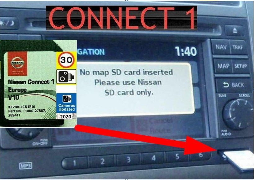 SD card карта Nissan Connect 1 2 3 навигация Нисан Qashqai/XTRAIL