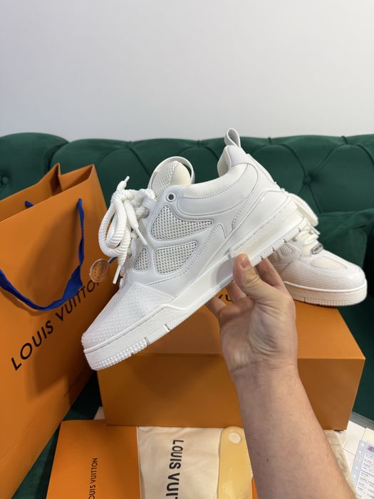 Adidasi Louis Vuitton Skate piele naturala 100% Full Box colectie noua