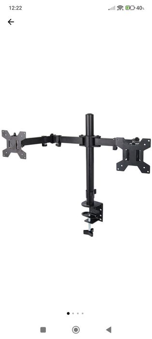 Stand suport pentru 2 monitoare dublu monitor prindere de masa