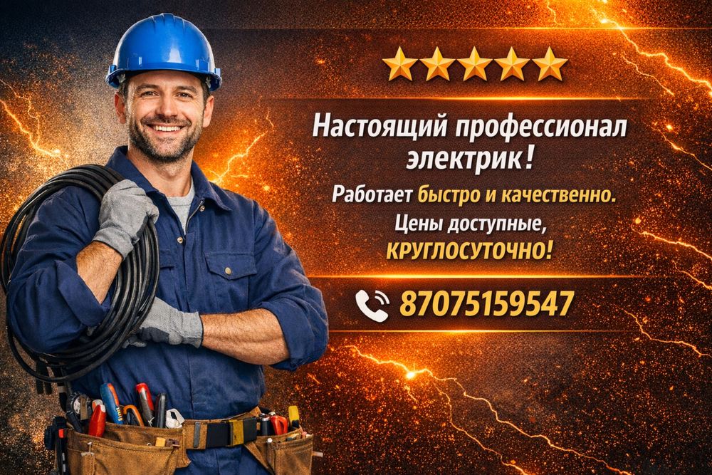 Электрик круглосуточно. Недорого. Качественно