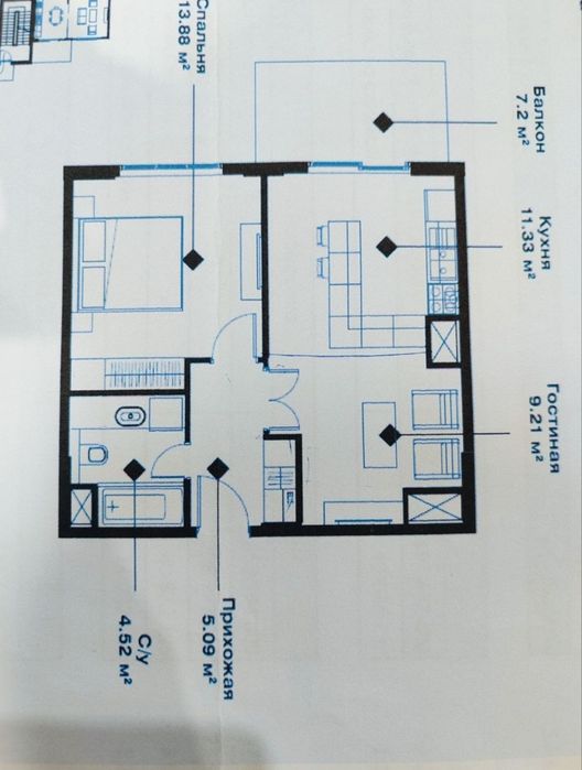 Продажа Новостройка Катта Дархан 2/7/11 ЖК O'z Mahal