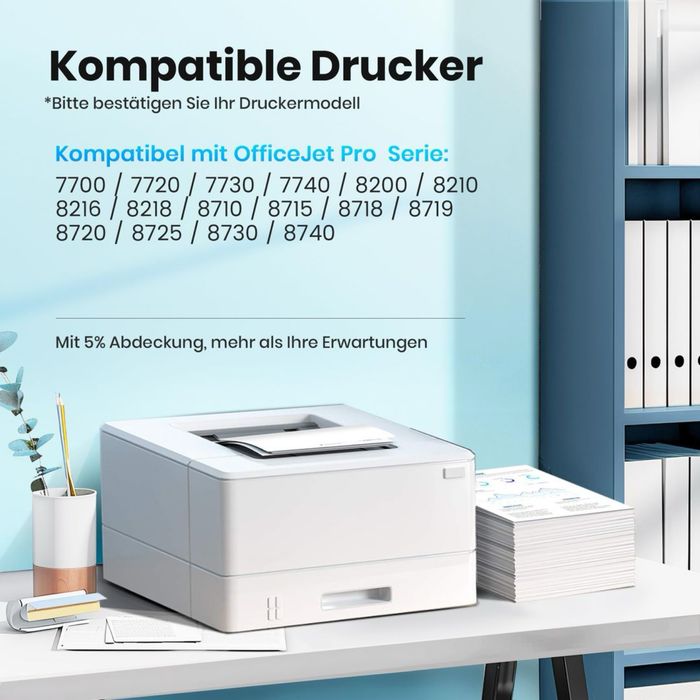 Cartuşe de cerneală compatibile 953XL pentru HP OfficeJet Pro 7720/7740/8710 – pachet de 4