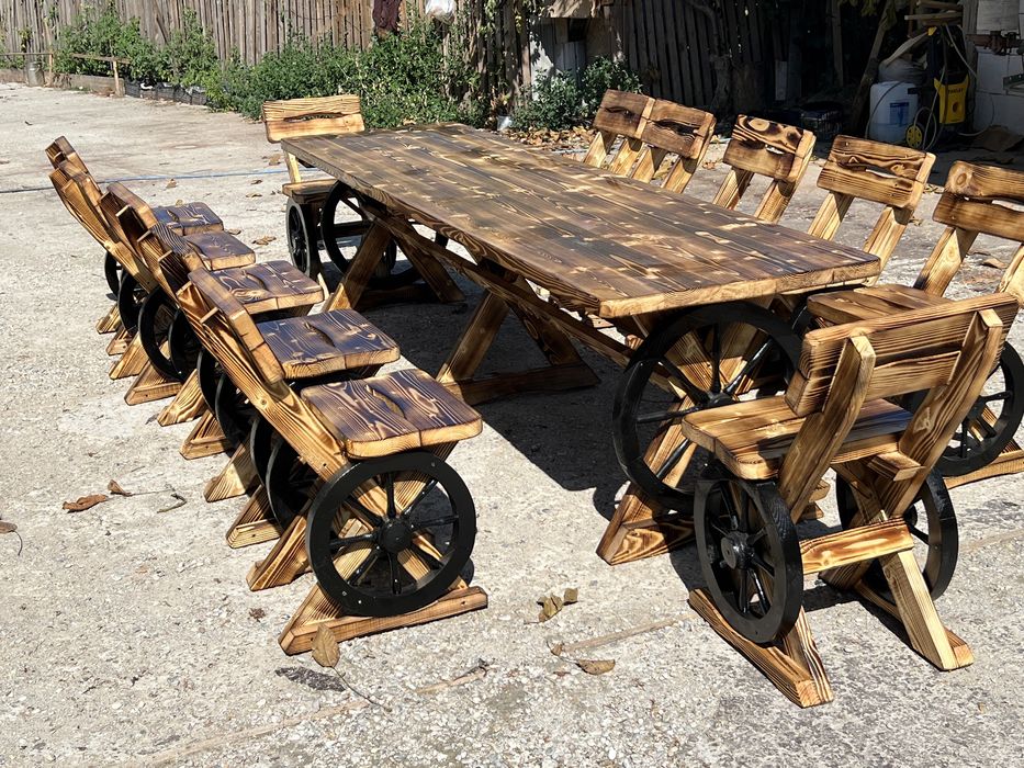 Balansoar din lemn masiv / leagan rustic