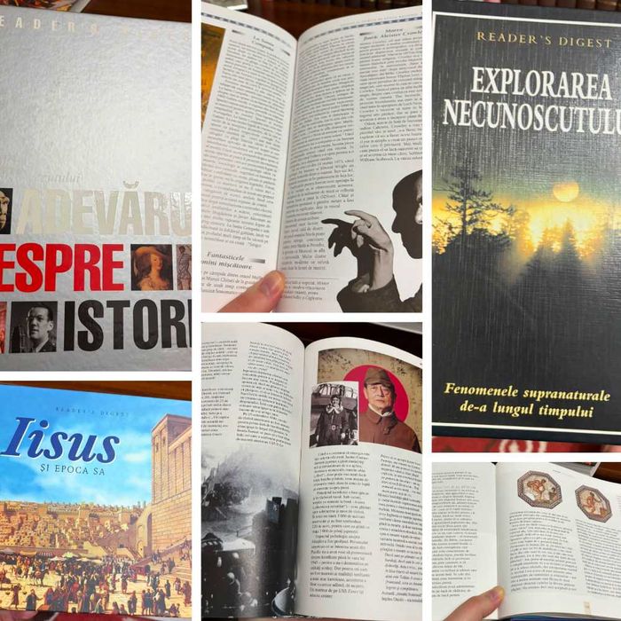 Lot carti Readers Digest, enciclopedii, atlas, altele